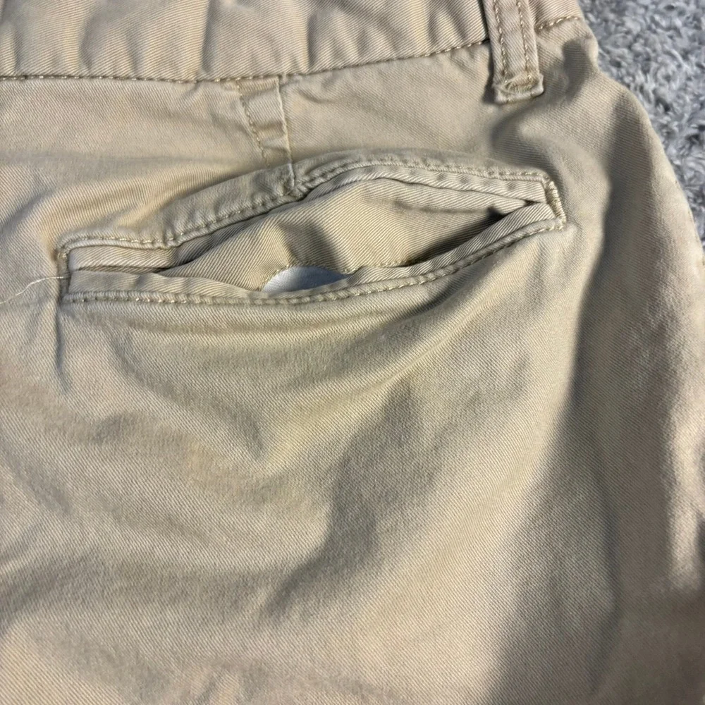Gap Kids Boys Khaki Chino Shorts Tan Cotton Twill Size 12 Husky